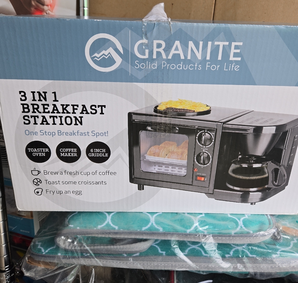 3-in-1 Breakfast Station - Black